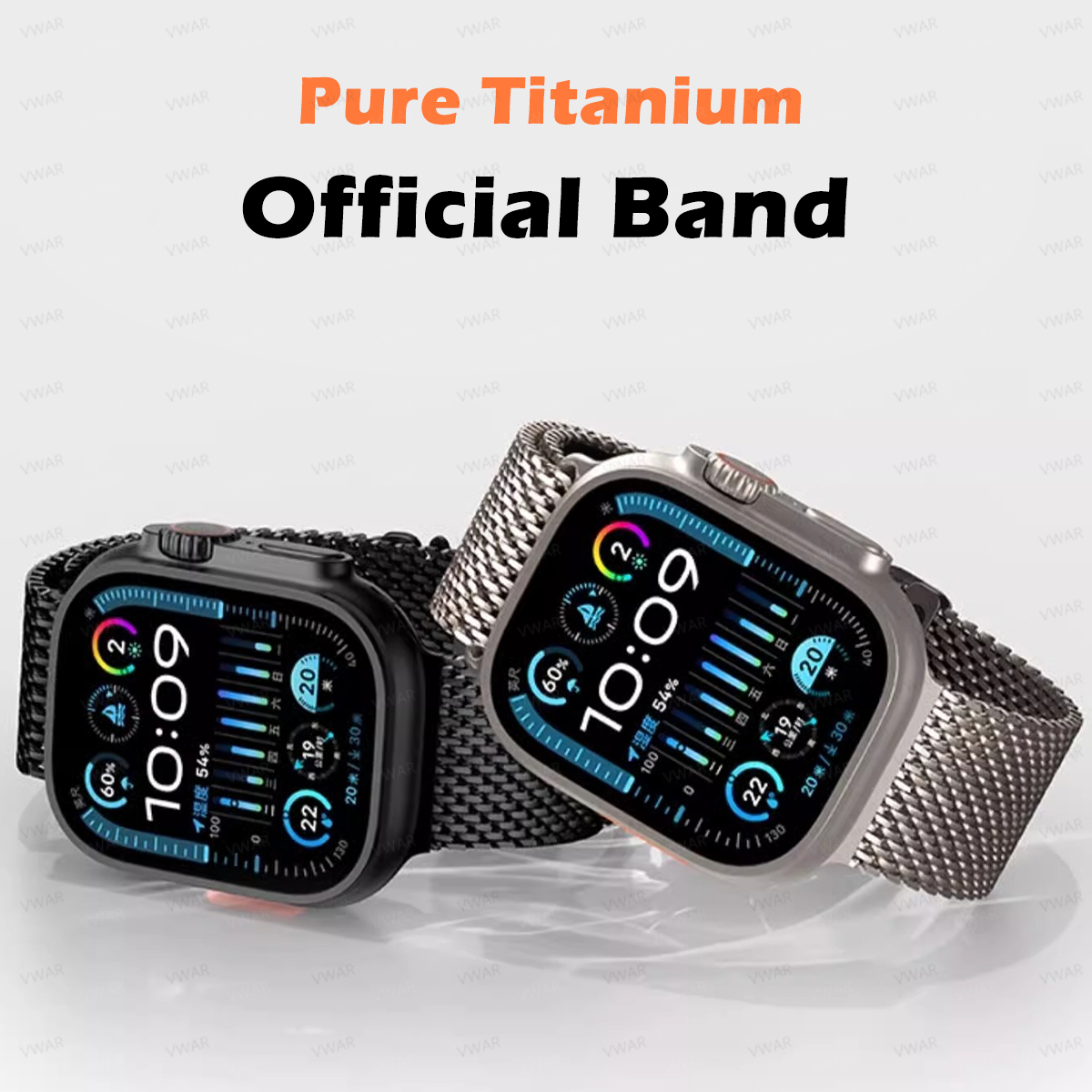 VWAR チタン製 ミラネーゼループ Apple Watch - Mesh Coil Strip のレビューと価格