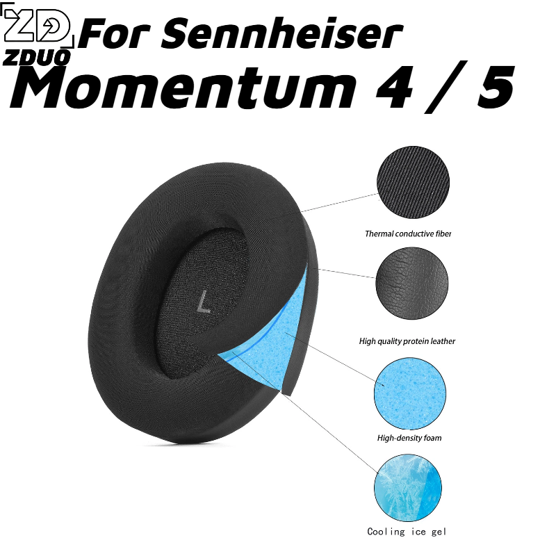 ゼンハイザー モメンタム4、モメンタム5ヘッドホン用交換イヤ - Sennheiser Headphone Momentum 4 のレビューと価格