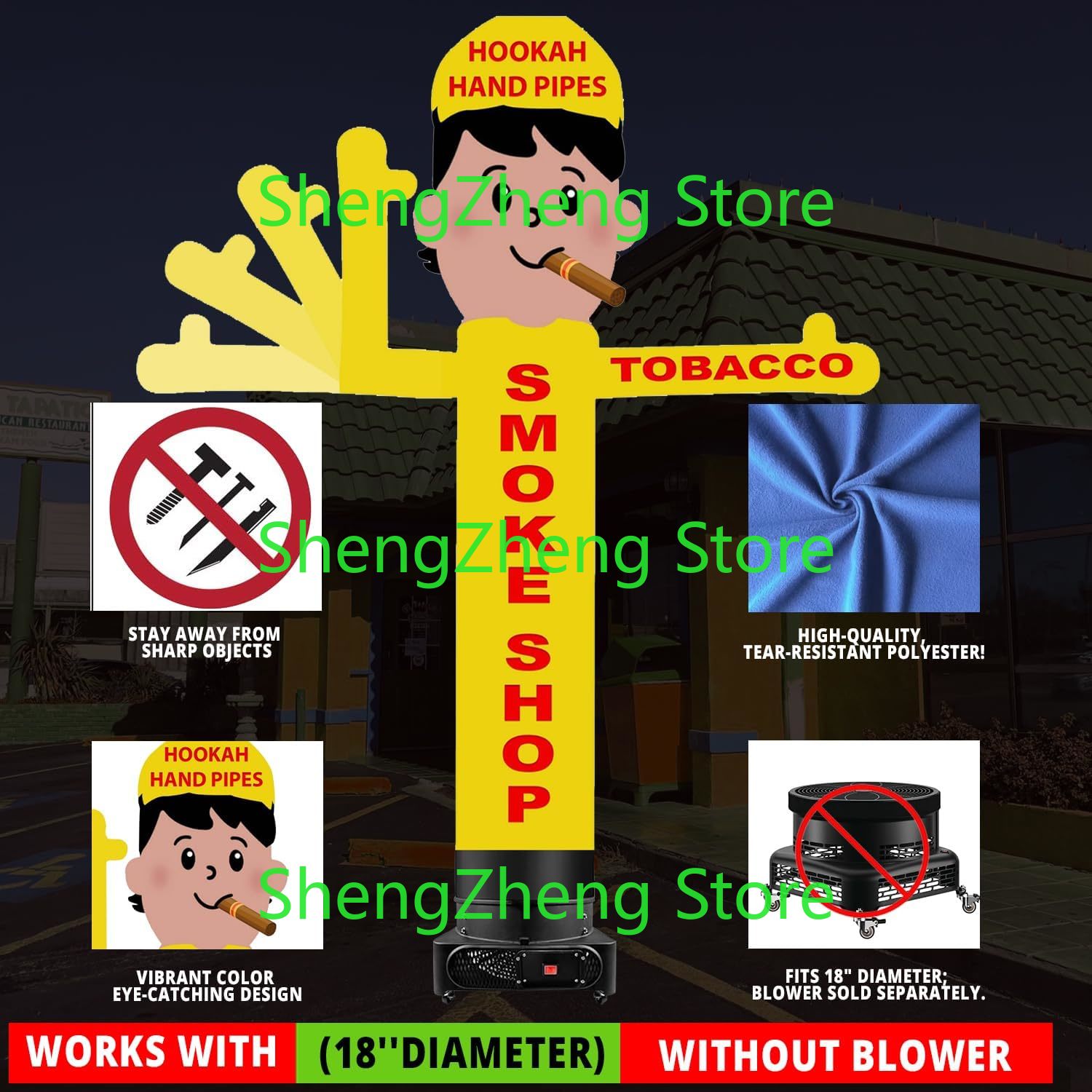 1個入り 8フィート スモークショップ ウェイキーウェイビン - Vaping Store のレビューと価格